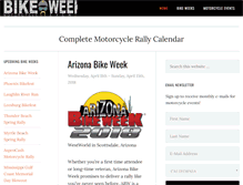 Tablet Screenshot of bikeweekevents.com